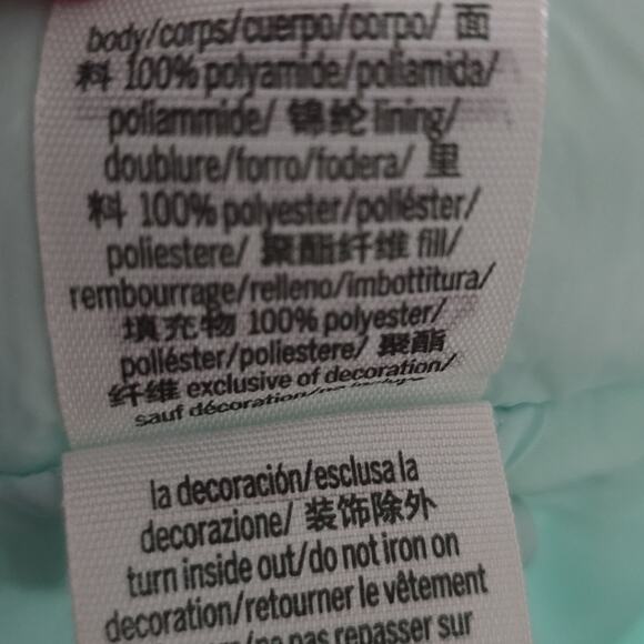 PINK Victoria's Secret Packable Puffer Jacket Mint Green Lightweight Full Zip - Picture 9 of 9